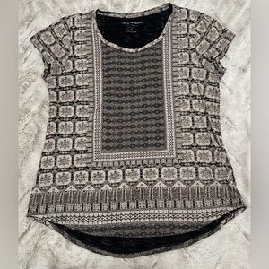 Lucky Brand Boho Bohemian Geometric Top T Shirt